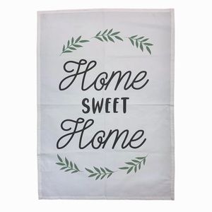 Cook’s Tools Cotton Tea Towel Home Sweet Home Kitchen Linen Dish Dry Towel White